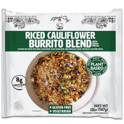 Tattooed Chef Frozen Riced Cauliflower Burrito Blend - 20oz