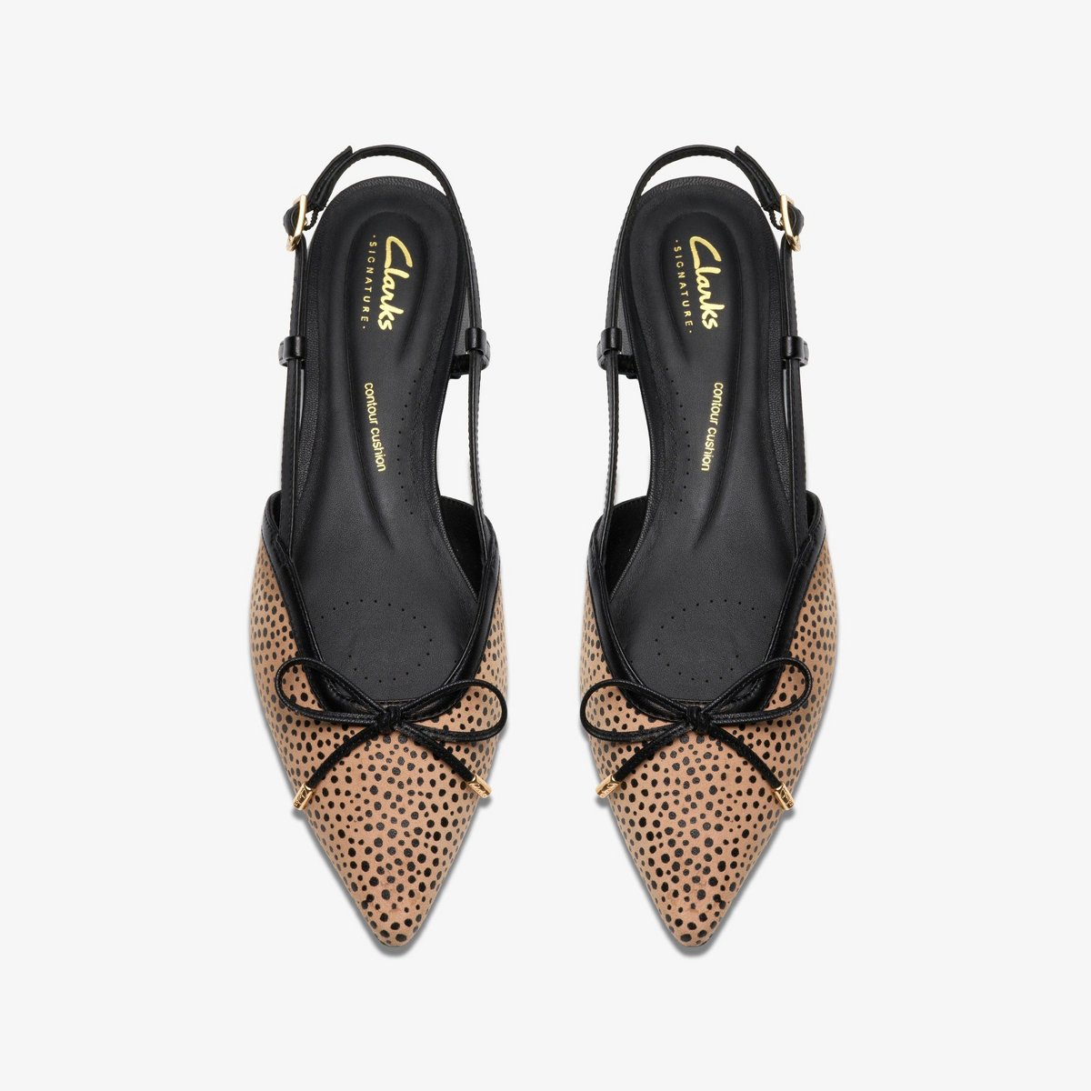 Обувь Clarks Womens Sensa 15 Bow Animal Print Shoes 9 Medium — фото 6