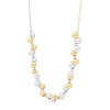 Silpada 'Dimming Lights' Sterling Silver with 14K Yellow Gold Plating and Hematite Necklace, 18" + 2" - 2 of 4