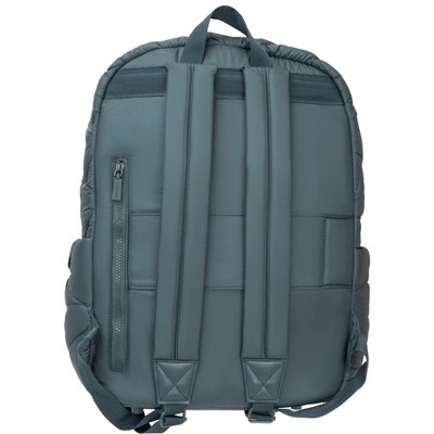 JOAN & DAVID Wave Quilted Puffer Nylon 18 Inch Workbook Backpack 346-SPRUCE One Size — фото 4
