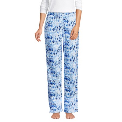 Lands' End Women's Print Flannel Pajama Pants