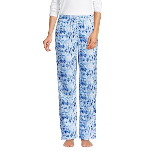 Lands' End Women's Print Flannel Pajama Pants - 1 of 3