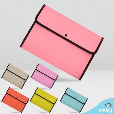 Enday Pink Expandable A4 Plastic Document Holder