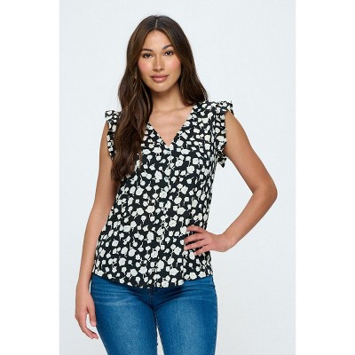 WEST K Women's Cherie Ruffle Sleeve Blouse