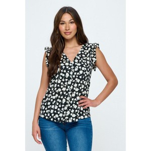 WEST K Women's Cherie Ruffle Sleeve Blouse - 1 of 4