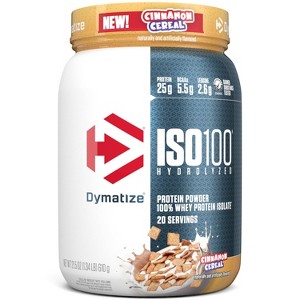 Dymatize 100% Whey Isolate Protein Powder - Cinnamon Cereal - 21.5oz/20 Servings - 1 of 4