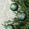 Whisen D3.9" Christmas Ball Ornaments, Glass Decorative Hanging Ball Christmas Tree Ornaments, Set of 6 - 3 of 4