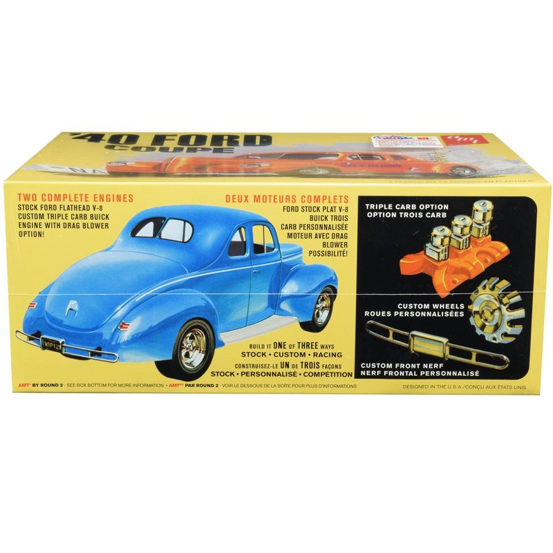 Skill 2 Model Kit 1940 Ford Coupe 3 in 1 Kit 1/25 Scale Model by AMT, 3 of 5
