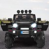 Infans 12V Kids Ride On Truck RC Car Spring Suspension w/ LED Light Music Trunk Black - 4 of 4
