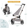 Leichter Baby Reisewagen - Kompaktes Und Flugzeug-Freundliches Design, Einhandklappbar, 8,4 Pfund Kohlefaserrahmen - 3 of 4