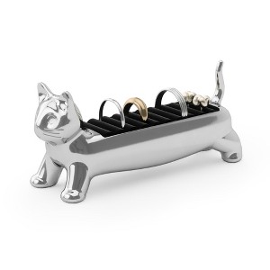 Umbra Cat Ring Holder, Chrome - 1 of 4