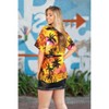 LA LEELA Hawaiian Shirts Womens Casual Summer Beach Blouses Shirt Blouse Short Sleeve Tropical Vacation Tops Shirts Tank Top Women - 2 of 4