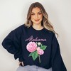 Simply Sage Market Women's Graphic Sweatshirt Alabama Flower Colorful - 2 of 4