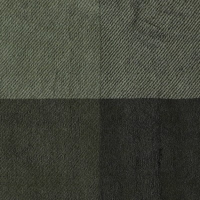 Green Pine Plaid Reversible Sherpa Fleece Throw Blanket