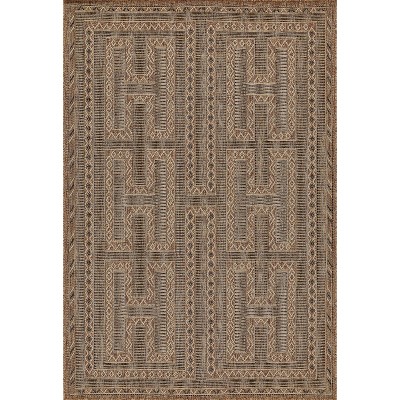 Momeni Hampton Gian Machine Loomed Indoor/Outdoor Rug Natural