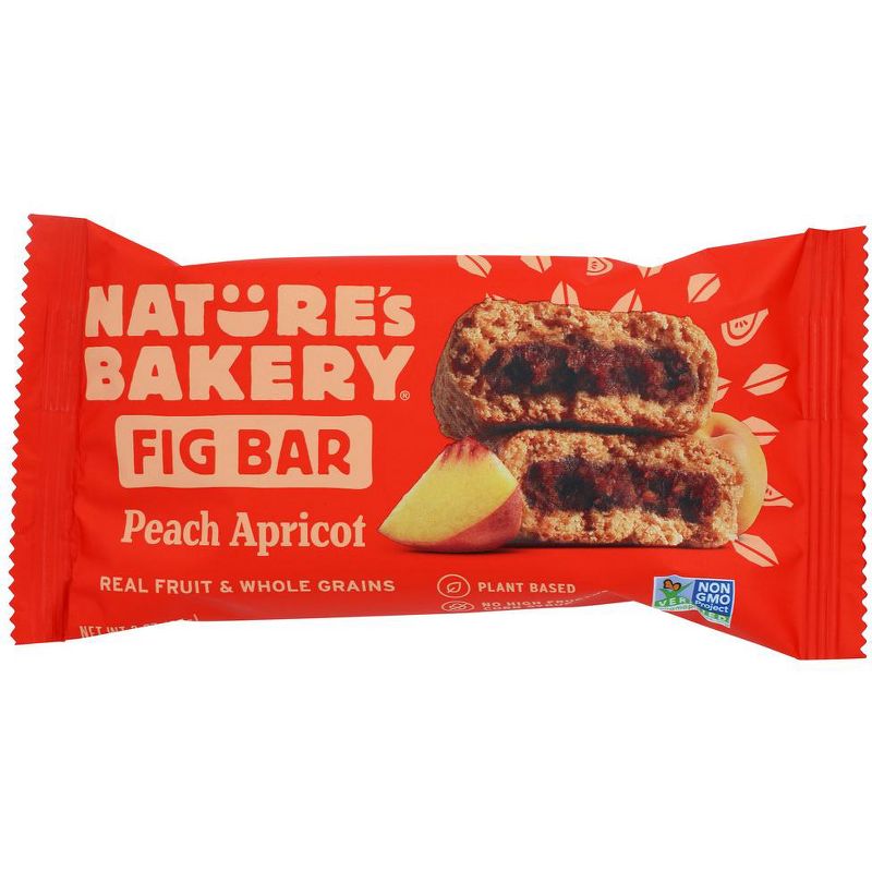 Nature's Bakery Stone Ground Whole Wheat Peach Apricot Fig Bars - Case of 6/6 pack, 2 oz, 2 of 8