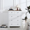 ORRD White 5-Drawer Tall Dresser Deep Storage | for Living Room/Hallway/Office - 2 of 4