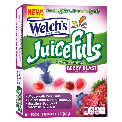 Welch's Juicefuls Berry Blast Fruit Snacks - 6ct