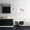 Stupell Industries Red Octopus Nautical Claw Bath Sea Shells Black Framed Giclee Art - 2 of 4