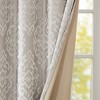 PAGED Knitted Jacquard Damask Total Blackout Grommet Top Curtain Panel, Privacy Curtain for Bedroom & Living Room - 4 of 4