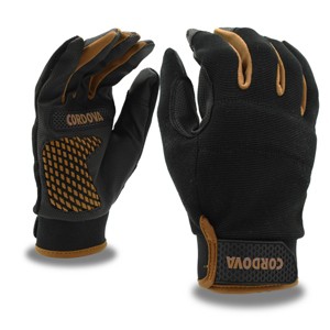 Cordova Safety Products L Synthetic Leather with Raised Silicone Palm: Large Construction Work Gloves for Adults - 1 of 3