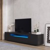 FONTOI TV Stand with Storage Drawers for Televisions up to 80", Media Center, Storage Console Table for Living Room, Black, 14.96"*16.93"*78.74" - 2 of 4