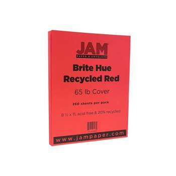 JAM Paper 80 lb. Cardstock Paper 8.5 x 14 Black 50 Sheets/Pack (64429505)