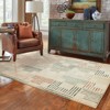 Oriental Weavers Carson Collection Fabric Ivory/Multi Stripe Pattern- Living Room, Bedroom, Home Office Area Rug, 2' X 3' - 3 of 4
