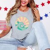 Simply Sage Market Round Waves Short Sleeve Tee - 3 of 4