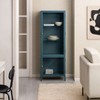 MH London Clement Modern 63" Iron and Glass Display Cabinet with 3 Shelves - 3 of 4