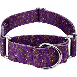 Country Brook Petz 2 Inch Purple Paisley Martingale Dog Collar (Extra Large) - 1 of 4