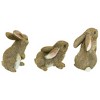 Design Toscano The Bunny Den, Garden Rabbit Statues, Set of 3 - Brown - 4 of 4
