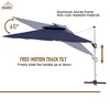 CASAINC 11 ft Square Cantilever Patio Umbrella with Tilt Patio and 360° Base Rotation - Base Not Included - 3 of 4