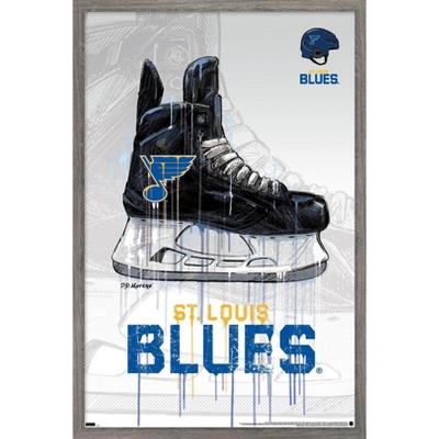 Trends International NHL St. Louis Blues - Drip Skate 21 Framed Wall Poster Prints