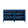 LOVSON 59''sideboard with power outlet, adjustable shelves, and semi-open storage compartments,Ideal for living rooms,dining areas,Blue - 4 of 4