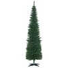 YOOCOZZ Christmas Decoration - 7ft Artificial Pencil Christmas Tree, Slim Christmas Tree with 499 Realistic Branch Tips and Plastic Stand, Green - 2 of 4
