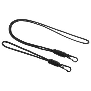 Unique Bargains Keys Whistle Badge Holder Wrist Lanyard with Keychain Clip 2 Pcs - 1 of 4