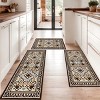 FURNIinspire Floor Mats 3 Piece Washable Kitchen Rug Farmhouse Area Rugs Non Skid Bohemian Mat for Hallway Entryway, Multicolored, 60"*20" - 2 of 4