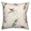 Creative Products Pine Birds on White 18 x 18 Spun Poly Pillow - 2 of 3