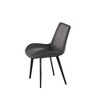 WJSHome Modern Dining Chairs Set of 2, PU Leather Accent Chairs Waterproof Kitchen & Dining Room Chairs with Comfortable Sponge Seat and Metal Legs - 3 of 4