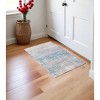 Blue and Yellow Abstract Non Skid Area Rug - 2 of 4