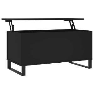 vidaXL Coffee Table White Engineered Wood, Metal Medium Coffee Table - 1 of 4