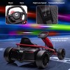24V Kids Ride on Go Kart with 300W Motors 9Ah Battery,, Electric Go Kart with Music, Slow Start & Seat Belts, 8 MPH Speed for Kids Aged 8-12 - 4 of 4