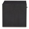 Foyland End Table Black/Gray - Signature Design by Ashley: Modern Square Accent Table with Drawer & Open Shelf - 4 of 4