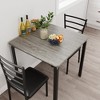 Whizmax 3-Piece Room Kitchen Table, Dining Set for 2, Apartment-Sized Dining Furniture for Breakfast Nook or Dining Room - 3 of 4