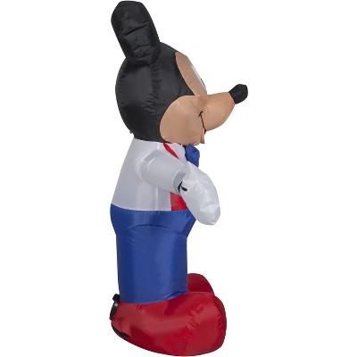 3.5 ft Tall Patriotic Mickey Mouse Inflatable Decoration