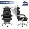 Rbied Ergonomic Office Chair Home Desk Chair with Retractable Footrest and Adjustable Backrest, Reclining Office Chair with Linkage Armrest - 4 of 4