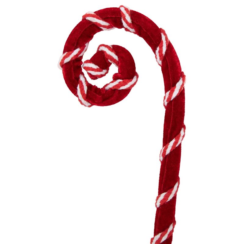 Northlight 27" Red and White Candy Cane Curls Christmas Spray, 4 of 5