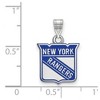 Black Bow Jewelry Sterling Silver New York Rangers NHL Small Pendant - 2 of 3