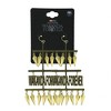 Marvel Black Panther Wakanda Forever Women's Claw Fashion Dangle Earrings Gold - 3 of 3